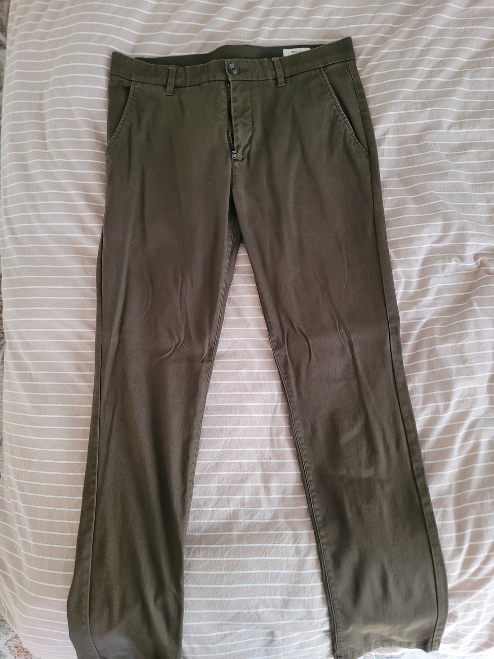 Men's RW& CO. Olive Green Chinos 32X32